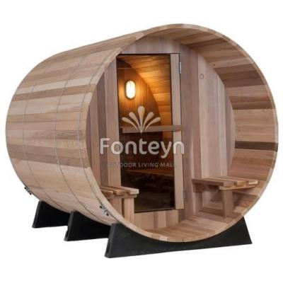 Sauna als Saunafass für Aussen  1,85x 2,45
